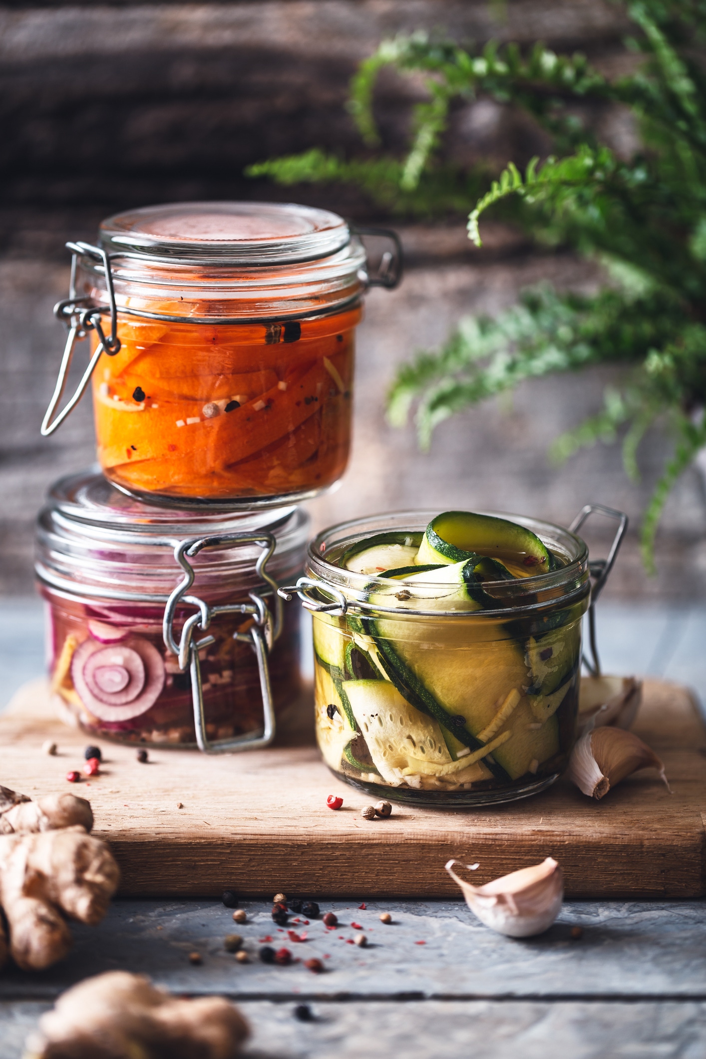 1/3 cup pickled vegetables 1/3 cup pickled vegetables