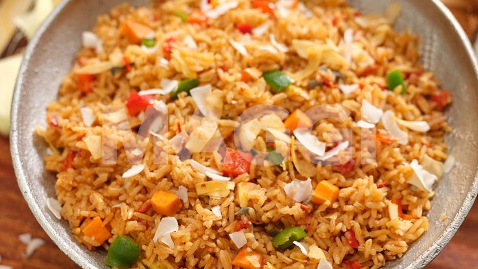 Crunchy Coconut Jollof Rice