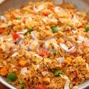 Crunchy Coconut Jollof