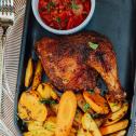 Roast Chicken and Pan-seared Potatoes