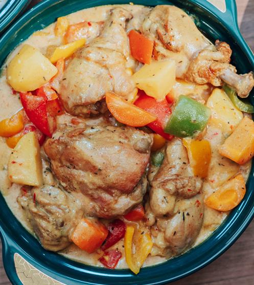 CHICKEN CURRY SAUCE WITH BASMATI RICE