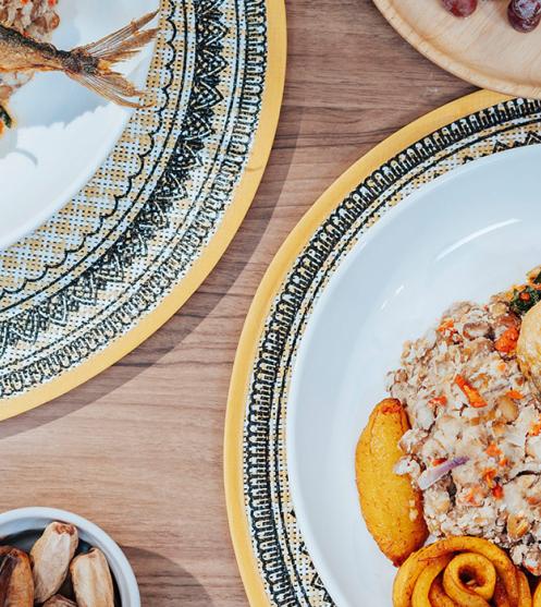 SAVOURY BEANS WITH FRIED PLANTAIN