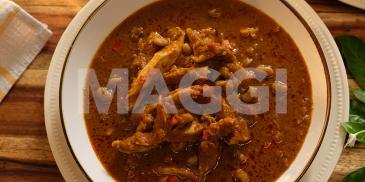 Banga soup beans combo