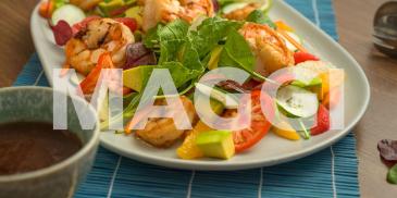 Prawn, citrus and avocado salad