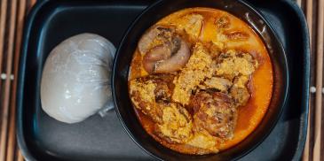 EGUSI IJEBU With POUNDED YAM