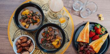 PEPPER SOUP AND BOILED PLANTAIN